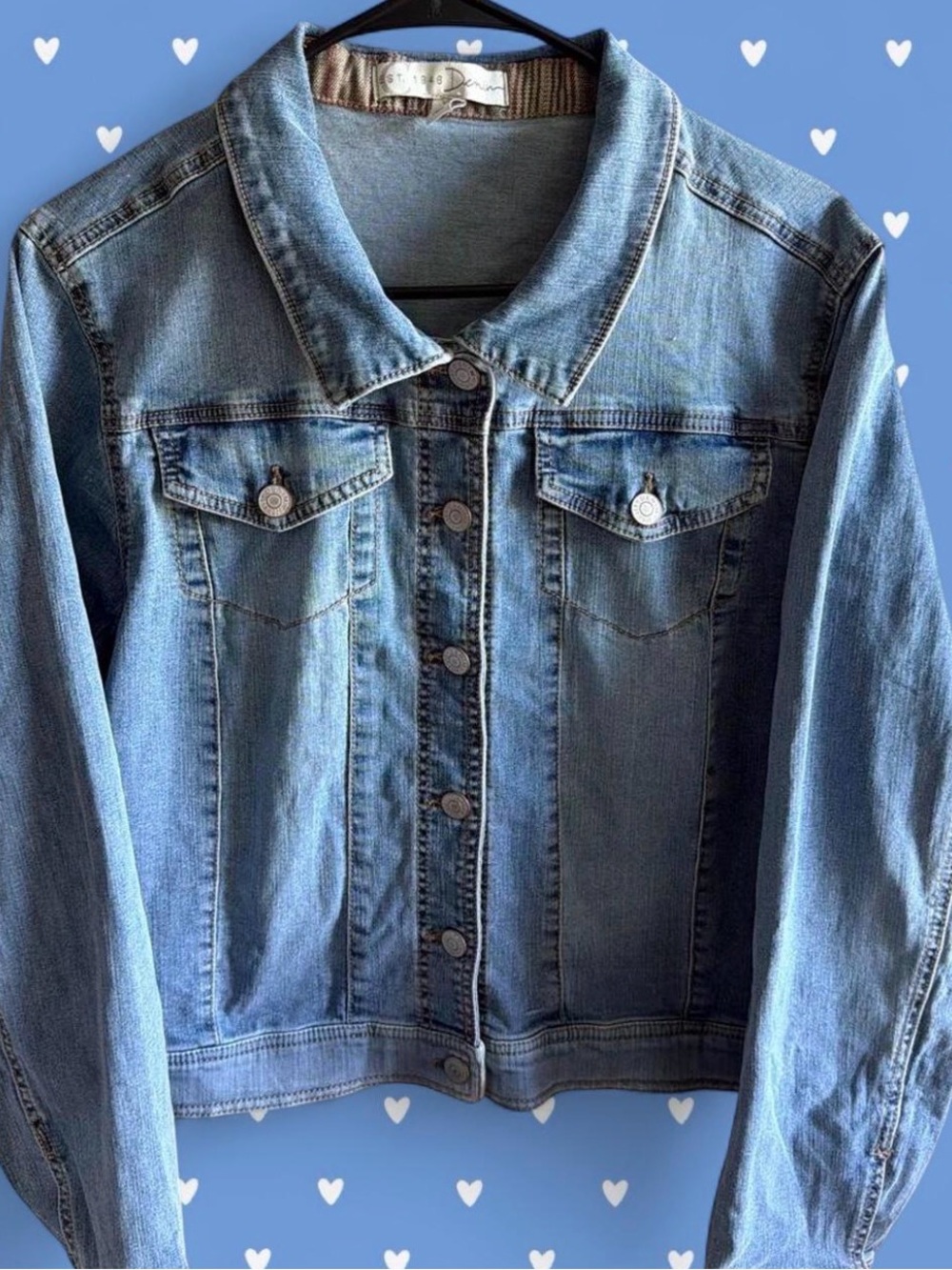 Denim Jacket - Light Blue Cotton Trucker Jacket